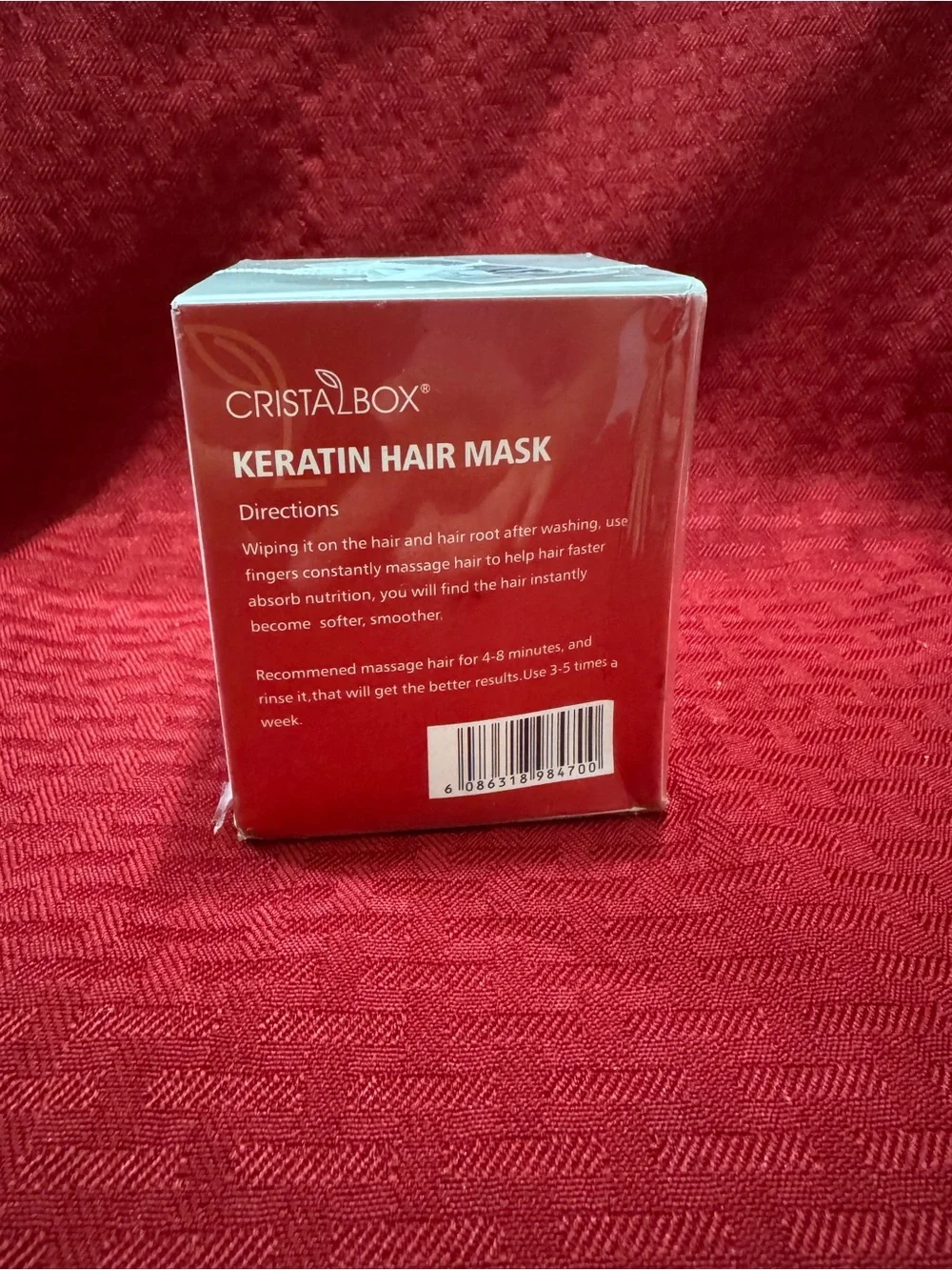 Keratin Hair Mask Deep Conditioner - Red - 8.8 oz